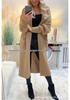 2026 Autumn/Winter European & American Style Women's Jacquard Loose Long Coat - Lazy, Versatile, 5 Colors