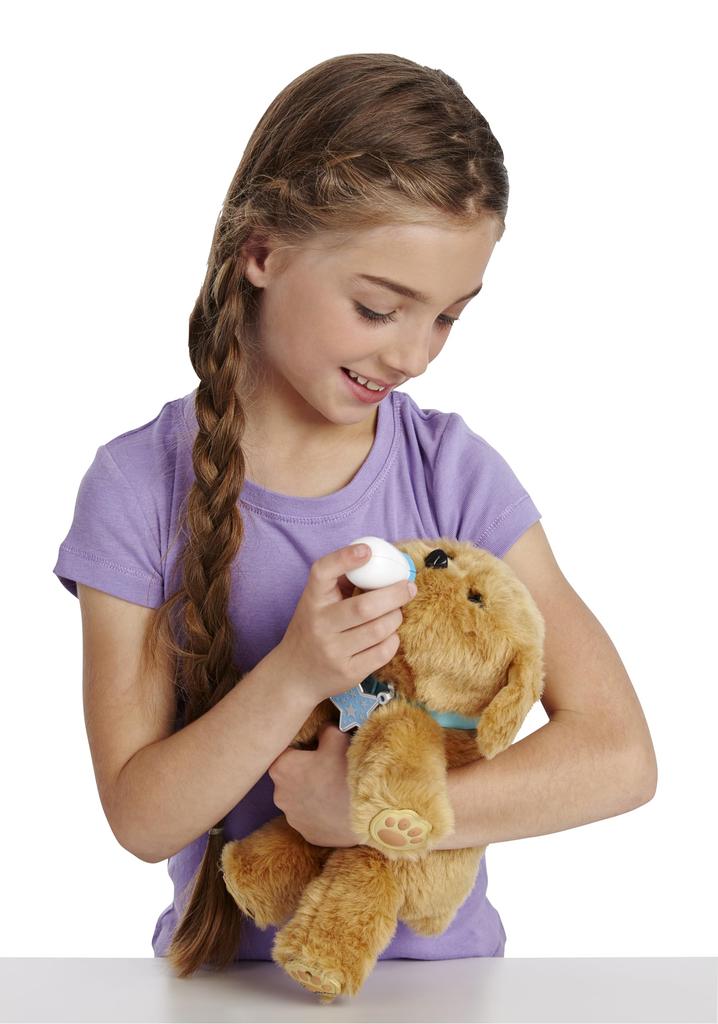 My Dream Puppy Snuggles No Moving Plush Golden Retriever with Movements and Sounds (Plug-in Type, Packaging) 5+