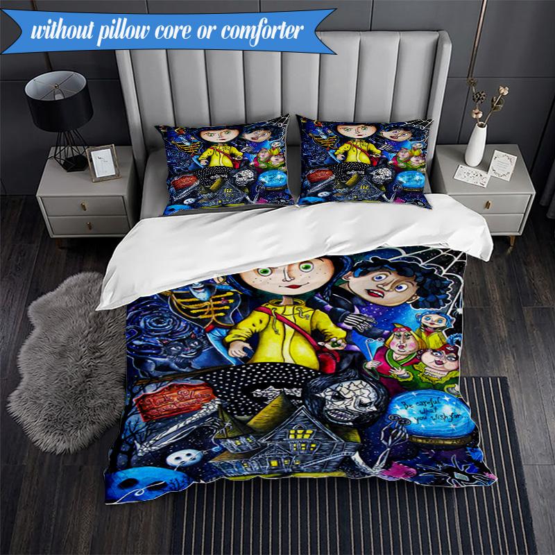 Fantasy In horror mother 3pcs K-pop music group Bedding set,Ideal for Bedroom, Dormitory,Including Duvet Cover And 2pcs Pillowcases,Fan gifts