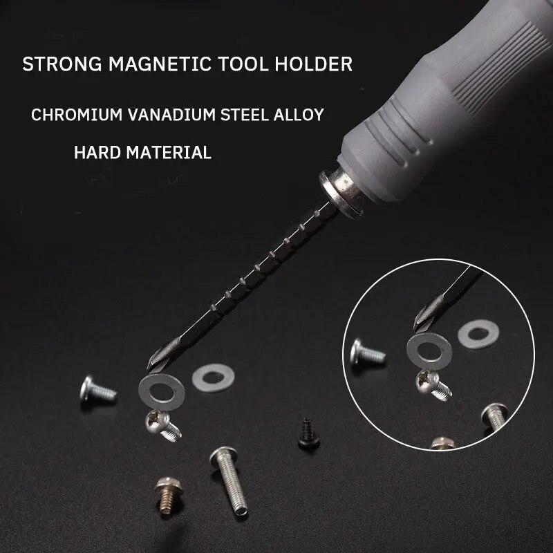 1 Conjunto 13 em 1 Conjunto de Chaves de Fenda Combinação Durável Escalável Multifuncional Doméstico Alta Dureza Forte Conjunto de Bits Magnéticos
