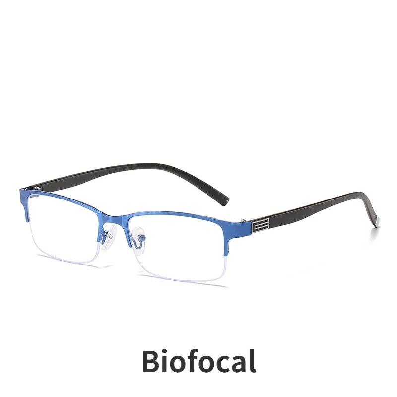 Vintage Business Bifocal Reading Glasses for Men Women Progressive Vision Anti-blue Light Eyewear Diopter Eyeglasses +1.0~+4.0