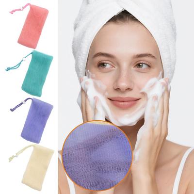 Multi-layer Bubble Mesh Soft Foaming Soap Bags Facial Cleanser Foam Bag Bubble Net Bag Bath Body Washing Household Cleaning Tool