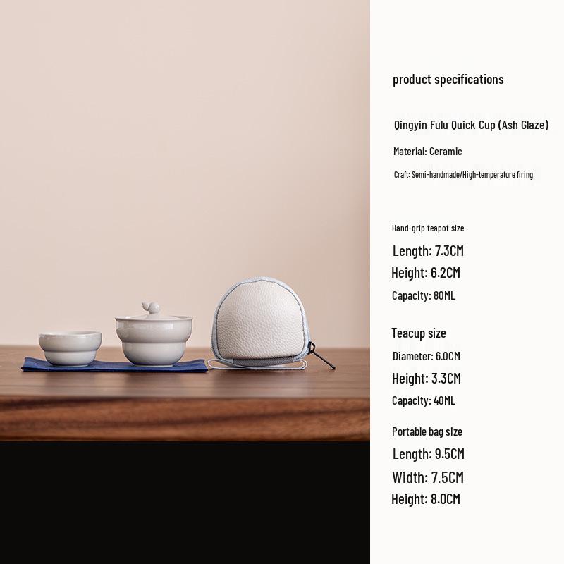 

Тыква Дорожный чайный набор для одного человека: Компактный портативный набор чайника и чашки