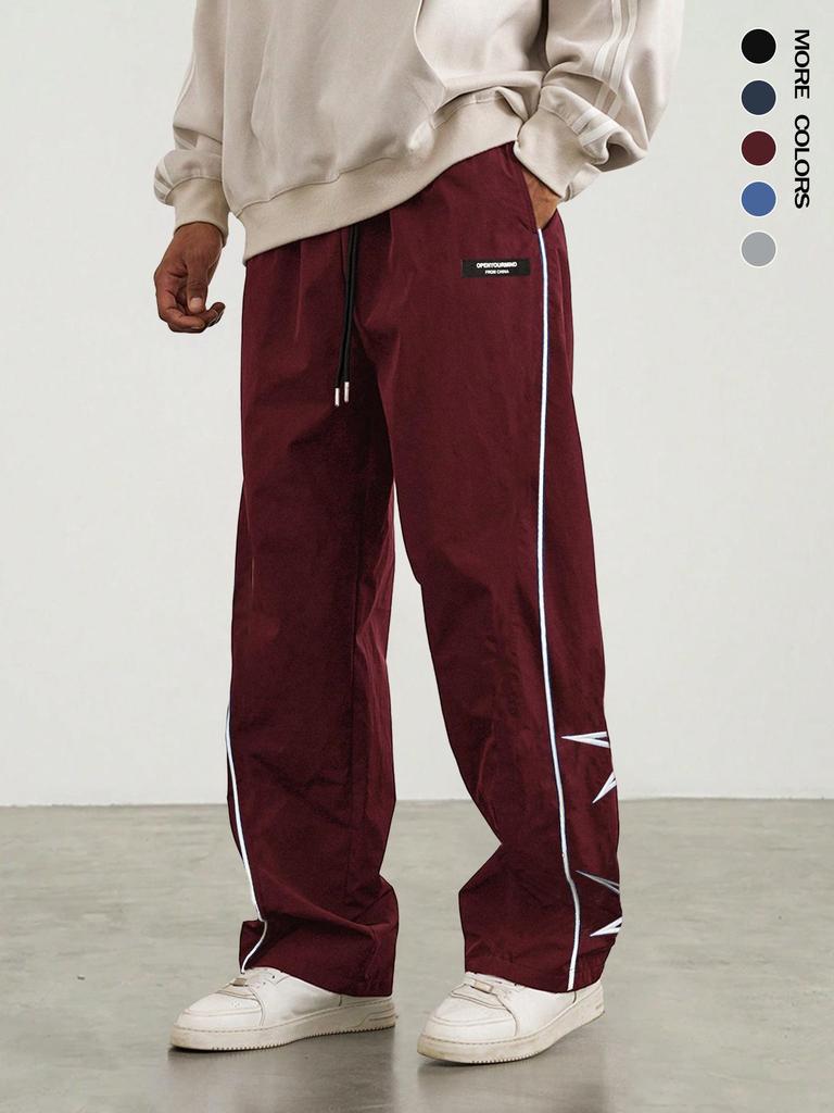 Men's 2025 Retro Embroidered Straight-Leg Pants for Spring/Summer