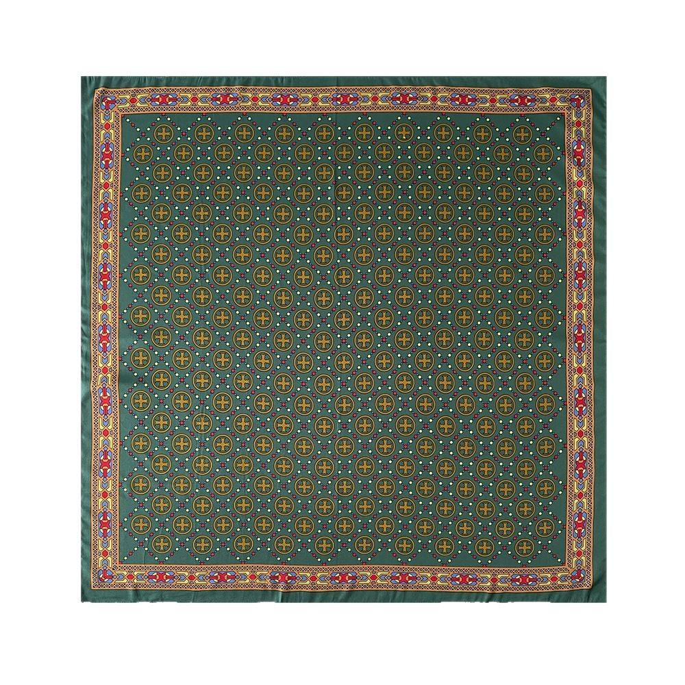 New European and American Big Scarf Scarf for Women  Versatile Classic Fashionable Twill Printed Sun Protection Commuter Scarf