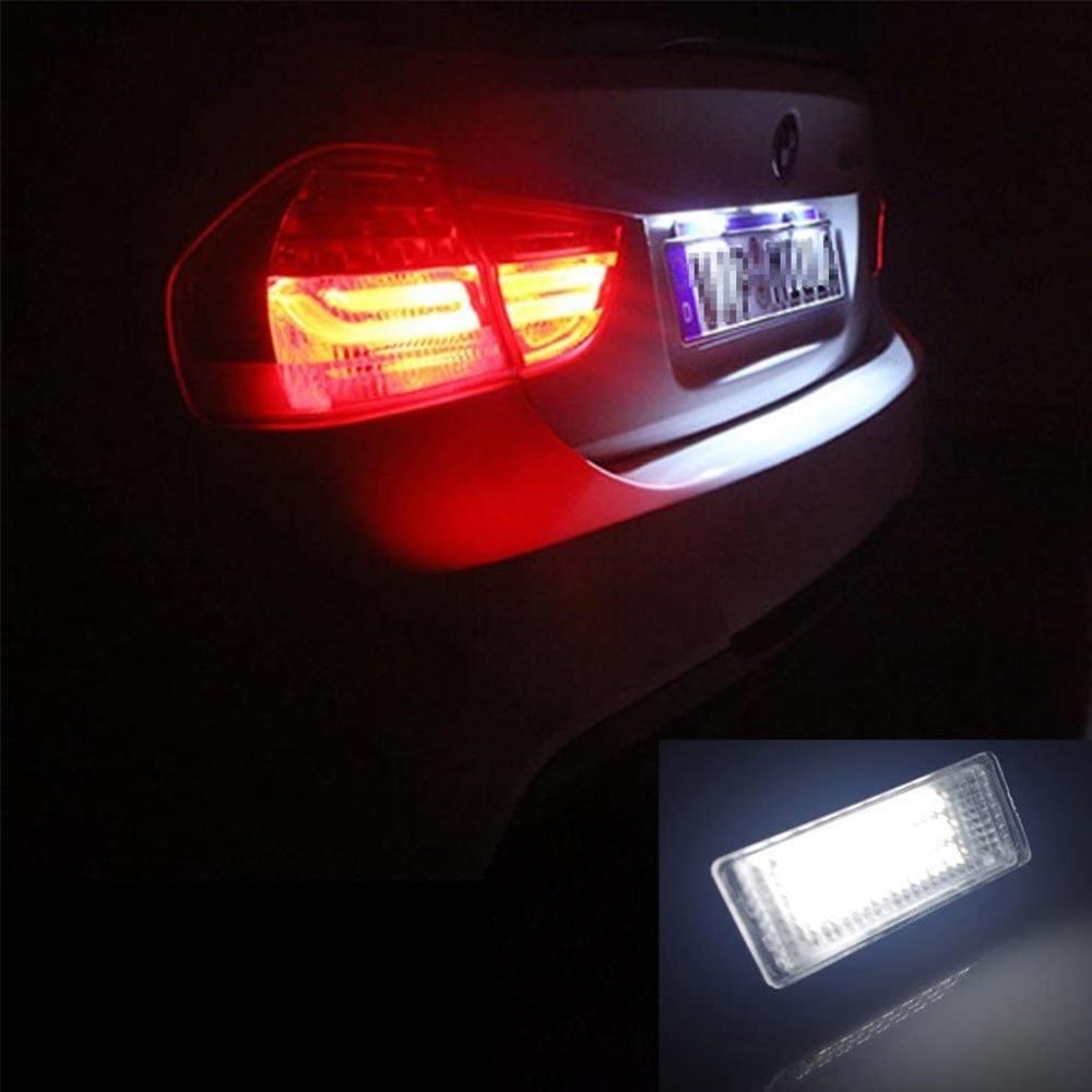 2Pcs LED License Plate White CREE Xenon Light Lamp Bulb Car For BMW E90 E91 E92 E39 E60 E61 X1 E84 X5 E70 X6 E71 Car