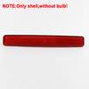2Pcs Red Lens Rear Bumper Reflector Tail Brake Stop Signal Light Shell No Bulb For Volkswagen VW T5 Transporter OEM# 7E0945105