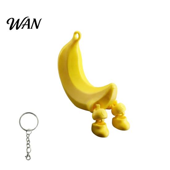 Creative Fruit Figurine 3D Printed Figure Collectible Cute Banana Orange Blueberry Cherry For Adults Shelf Ornament with Dangling Legs for Home Office