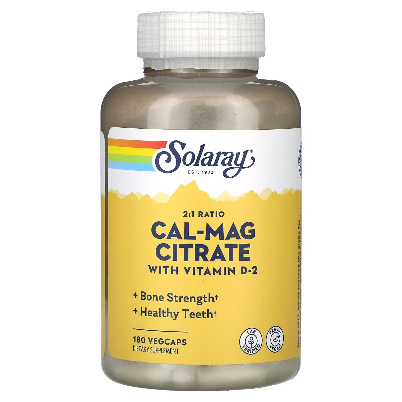 

Calcium-Magnesium Citrate, 400 Iu Vitamin D, 180 Veggie Caps