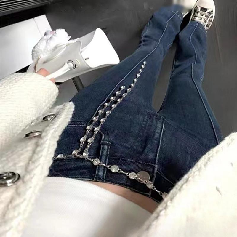 Waist Chain Accessories Suit Pants Simple Silver Chain Belt Women's Summer