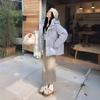 Down jacket women's short models New year's models Winter thickened loose hooded small white duck down sweet coat