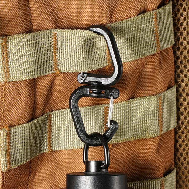 Outdoor Camping Double Hooks 360 Rotating Double Carabiner Portable S Chain Hooks Backpacks Keychain Carabiner Enduring
