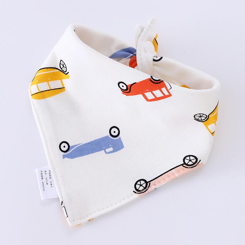 Waterproof Baby Triangle Bib - Pure Cotton for Newborns, Boys & Girls