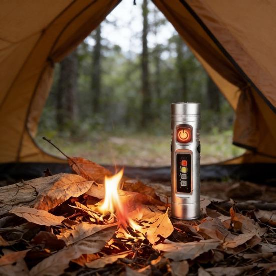 Wiederaufladbare Taschenlampe Freihändige LED-Stirnlampe mit Magnetischer Basis und Hinterer Schnalle 500 Lumen Leistungsstarkes Mini-Licht für Camping Wandern Reisen
