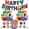 38Pcs Superhero Themed Party Supplies Avenger Birthday Party Decor for Children