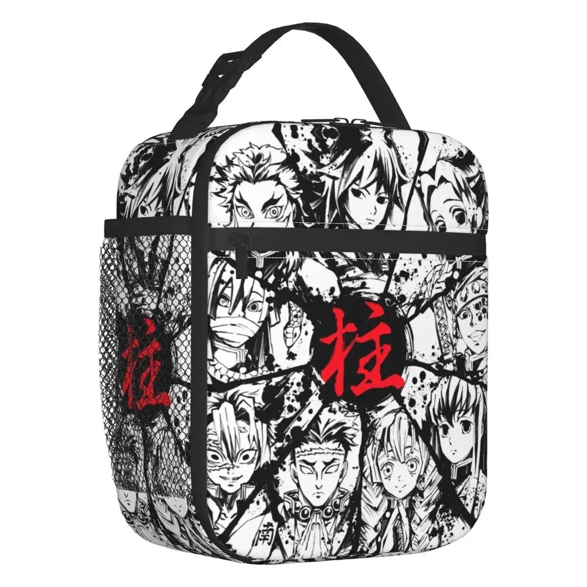 

Kitsune No Yaiba Термоізольована сумка для обіду Жіноча Манга Вбивця Демонів Багаторазовий Ланч-тоут для Школи Багатофункціональний Харчовий Контейнер 26x21x11CM хакі