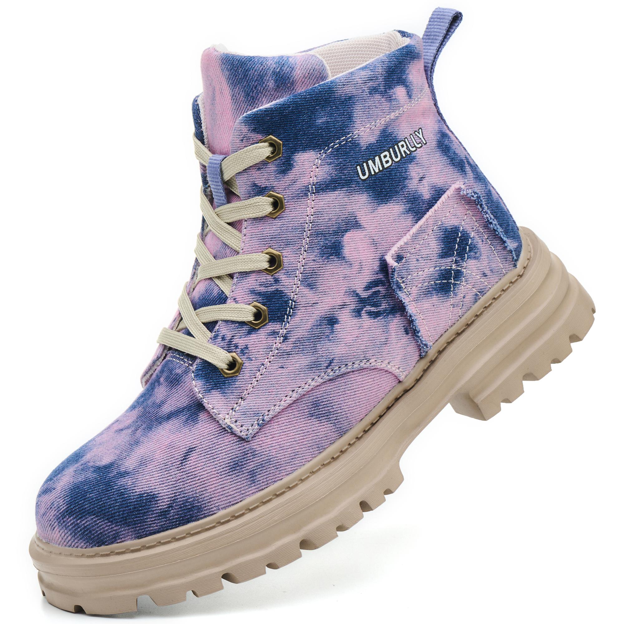 

2025 Новая Мода Женские Защитные Ботинки Ударопрочный Стальной Носок Защита от Проколов Кевлар Уличные Легкие Женские Рабочие Ботинки 35