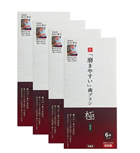 

Life Range [Great Value 4-Piece Set] Toothbrush Craftsman Shigekichi Tanabe s LT-53 [Easy to Brush] Toothbrush, Regular, 6-Piece Set x 4