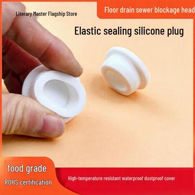 T-shaped Silicone Stopper: High-Temperature Resistant Rubber Plug Seal with Hole. Dustproof Tube Cap for Bottle Mouth.