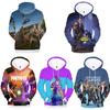 Fortnite Battle 3d Printed Hoodie Jacket Sweatshirt Spandex Material Round Neck Hip Hop Style