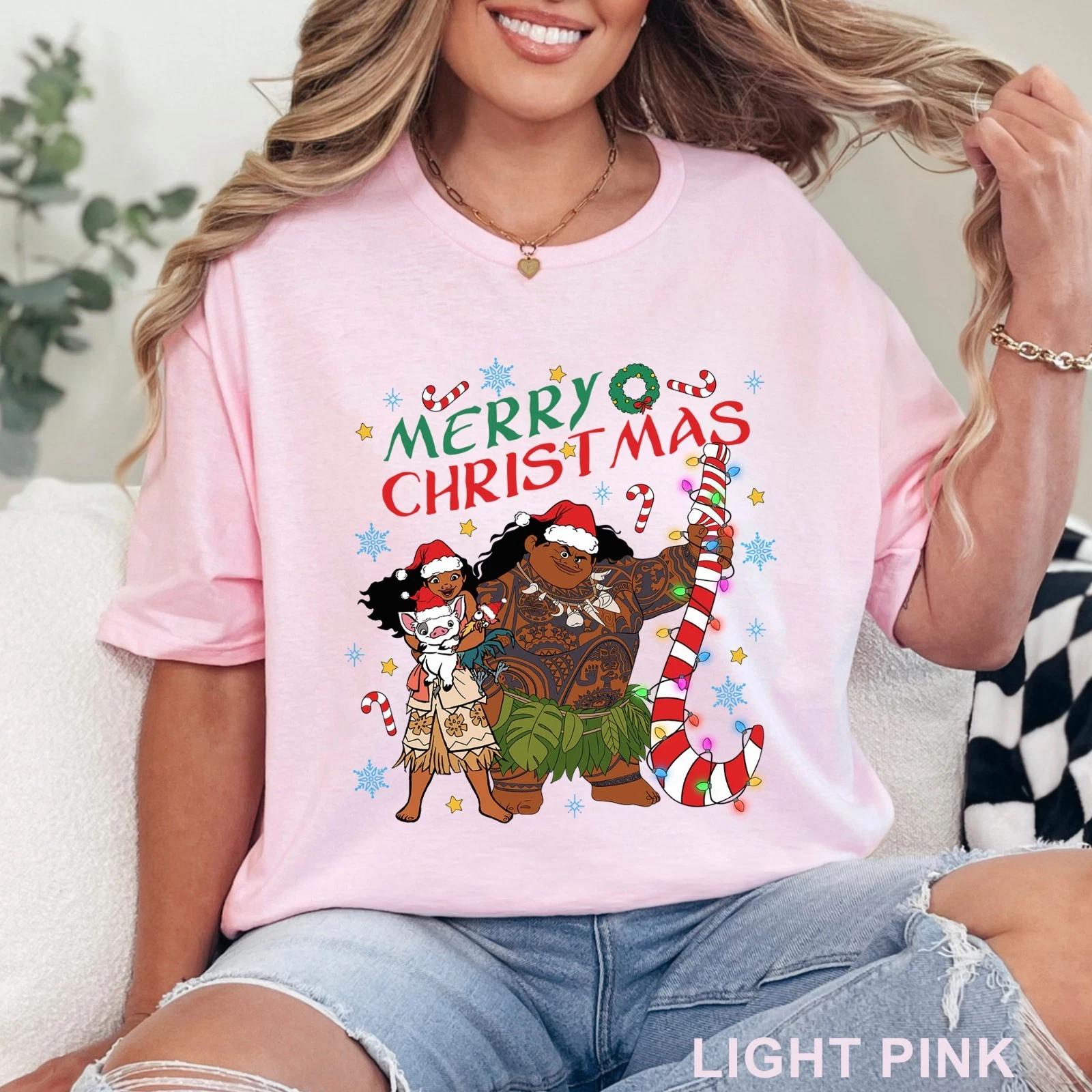 Moana Pua Hei Hei Maui Christmas Light Shirt, Moana s Very Merry Xmas, 202366 XL