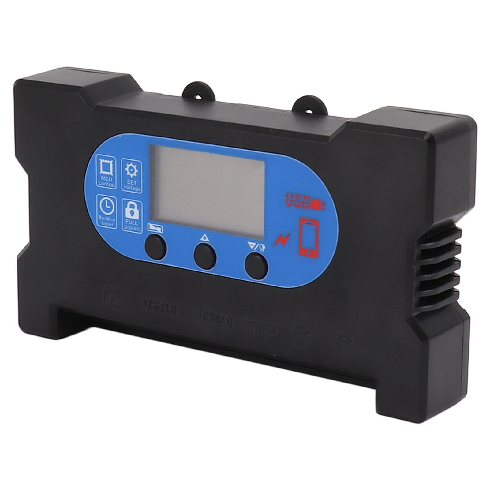 

5V Solar Charge Controller Solar Panel Charge Controller with Fast Charging Dual USB Type C Port Type 1