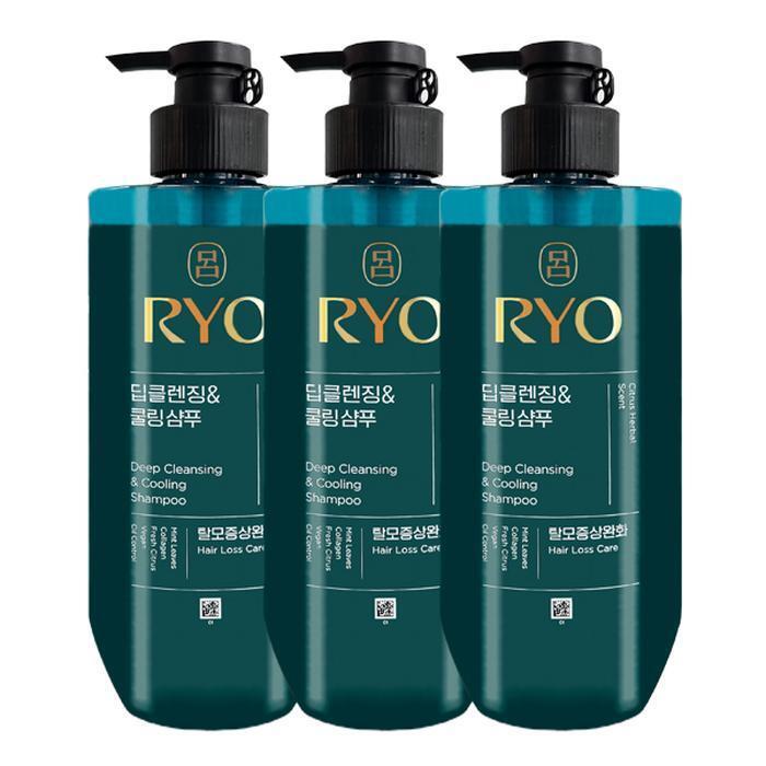 RYO Cheong-A Deep Cleansing & Cooling Shampoo 592ml x3 (29988853)