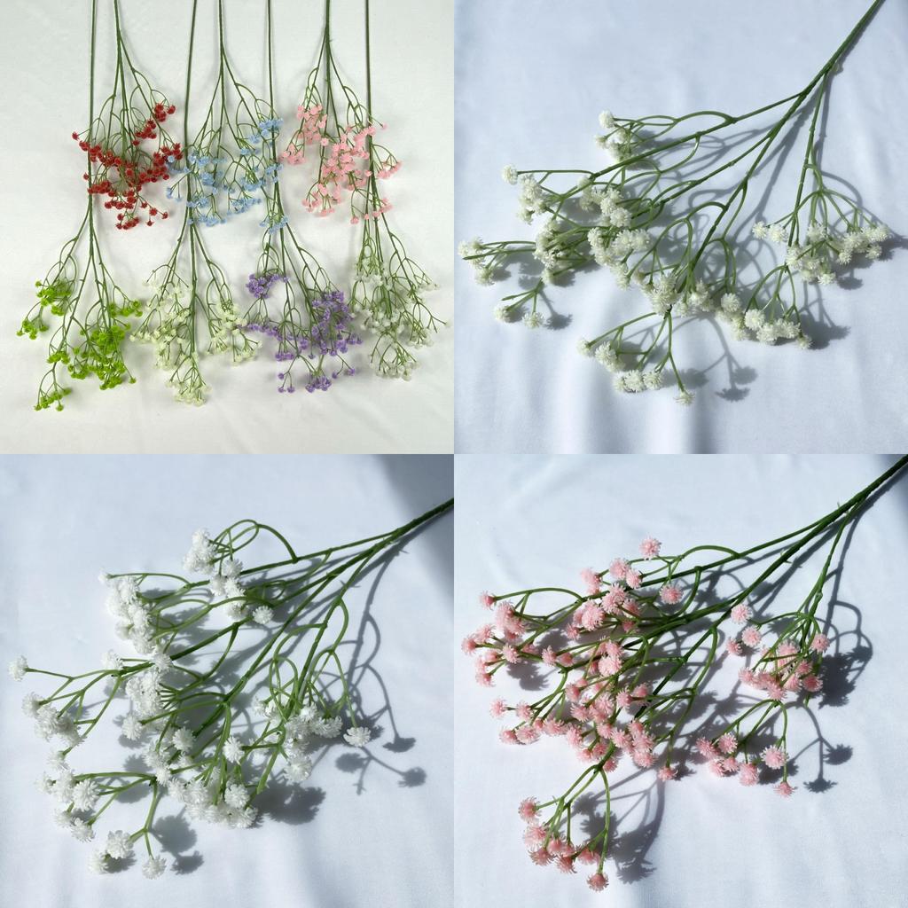 Artificial Babys Breath Bouquet Plastic Flower For Home Decor Photography Prop