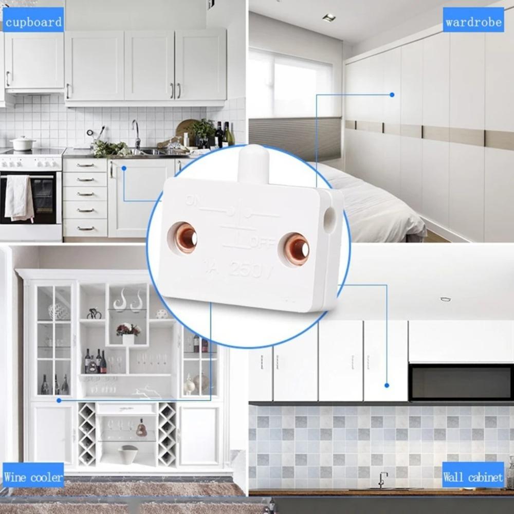 Closet Cabinet Light Switch Collision Press Sensing Automatic Reset Light Switch Smart Home Cabinet Door Light Control Switch
