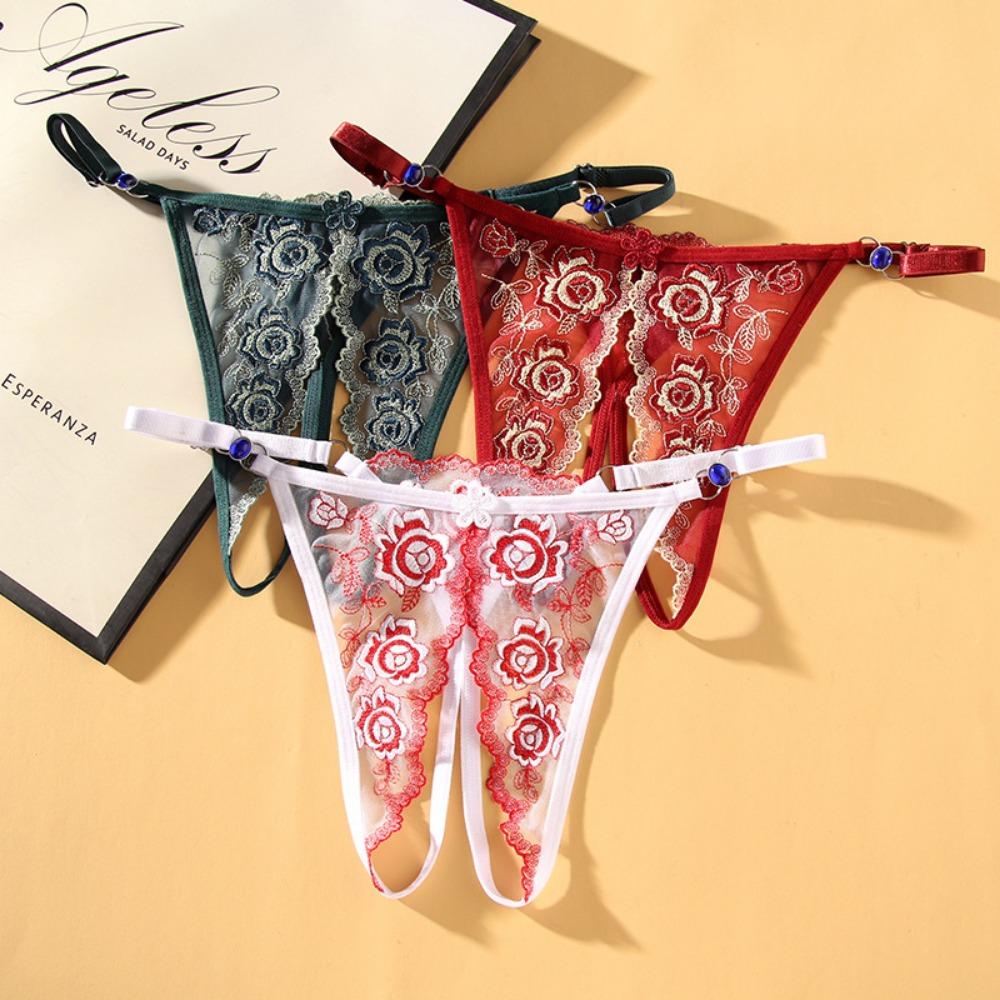 Light Ripe Women's Fancy Adjustable Belt Women's Large Size Panties Sexy Open Crotch Bed Hot Flirting Temptation Thong