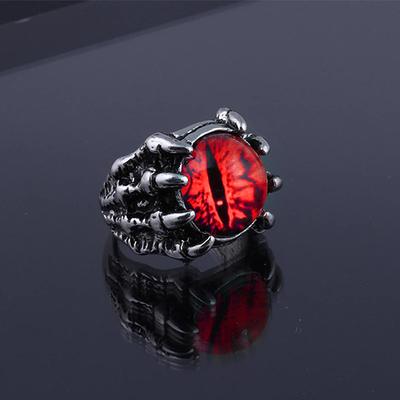 Anillos Creativos de Ojo de Dragón Maligno de Moda Para Personalidad Masculina Punk Colores Anillo Joyería Accesorios para Hombres Bar Club Nocturno Regalos