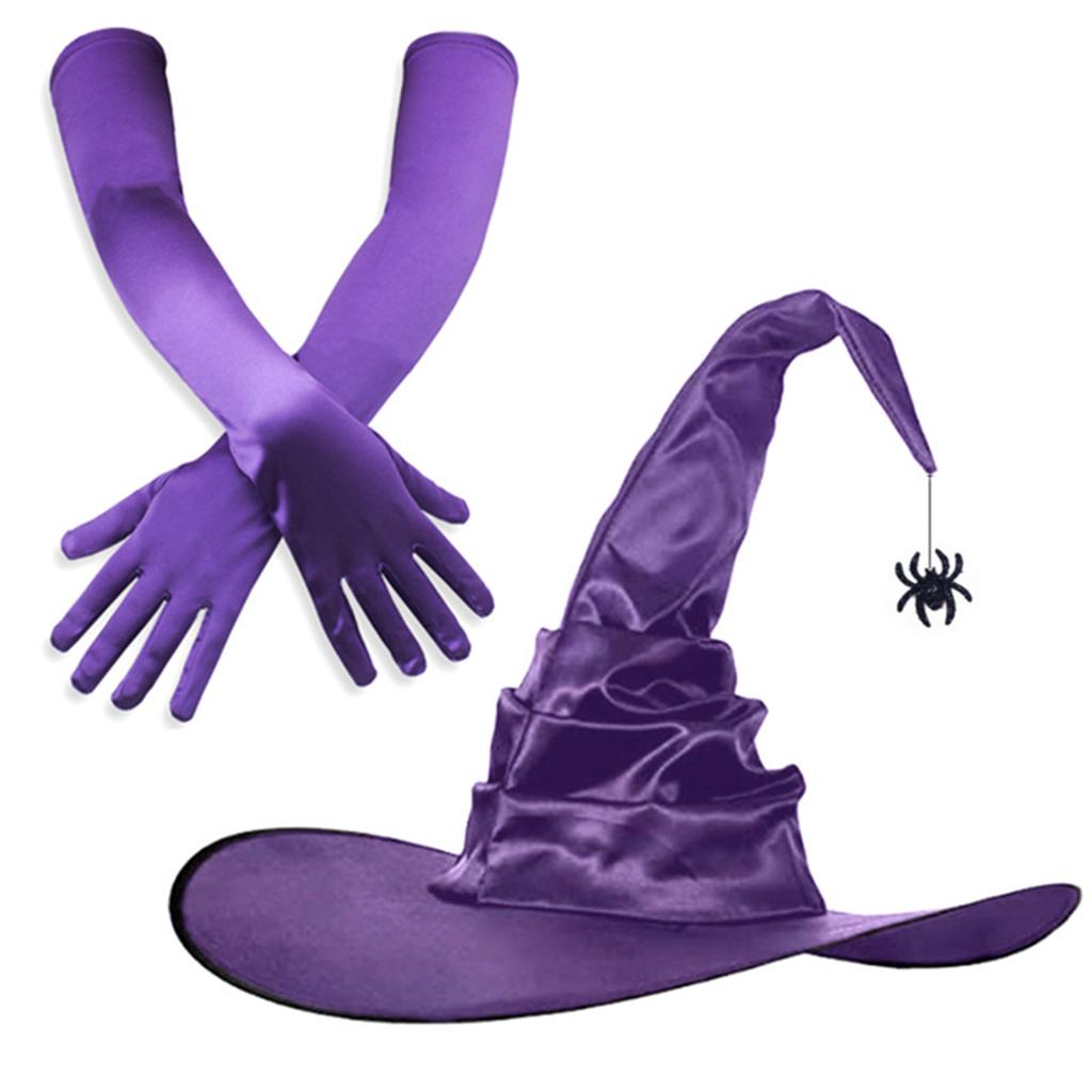 Beautiful Witch Hats Suit Light Halloween Hats Unisex Personality Witch Hat for Halloween Make Up and Masquerades