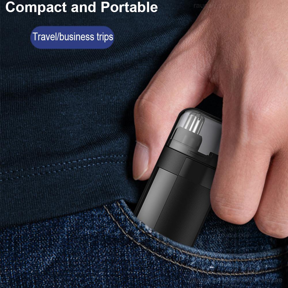 Mini Nose Hair Trimmer Portable Nose Hair Remover USB Rechargeable Trimmer for Nose and Ears Electric Nose Hair Cutter for Men