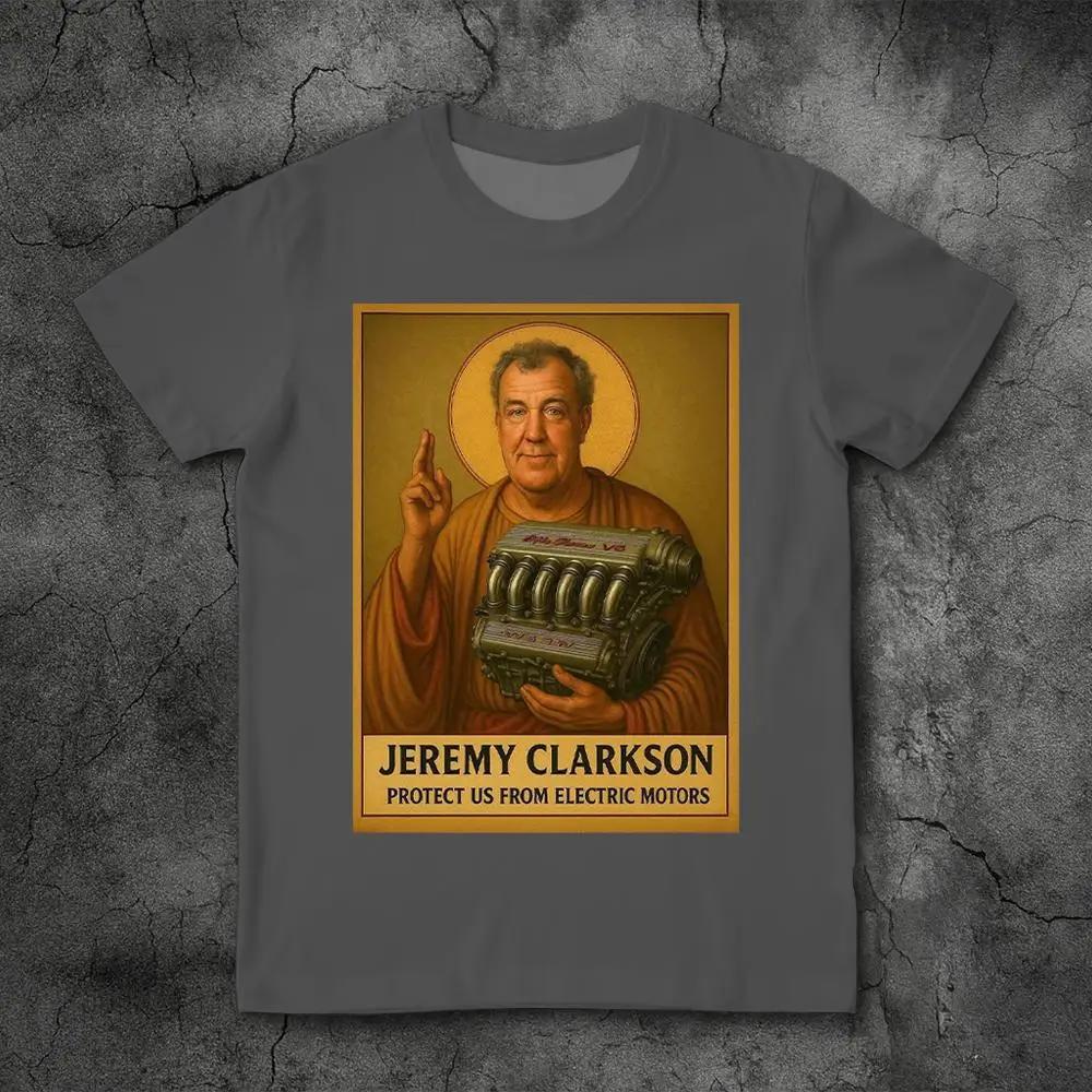 Jeremy Clarkson Proteggici Dai Motori Elettrici Merch Fan Maglietta Top Gear Divertente Meme Grafica Magliette Unisex Casual Larghe T-shirt