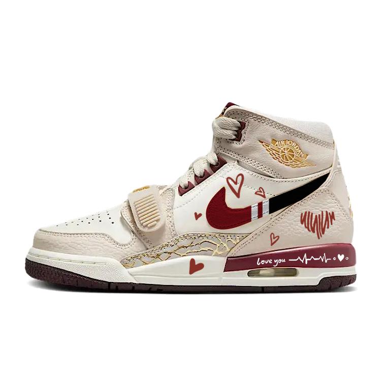 Jordan Legacy 312 Love Confession, Heartbeats Of Love Comfortable Cushioning Slip Resistant Abrasion Resistant IB4914-161(Team56-)