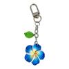 Sweet Frangipani Floral Pendant Keychain Cheerful Sunflower Key Ring Bag Decoration Gift For Women Girls Friend
