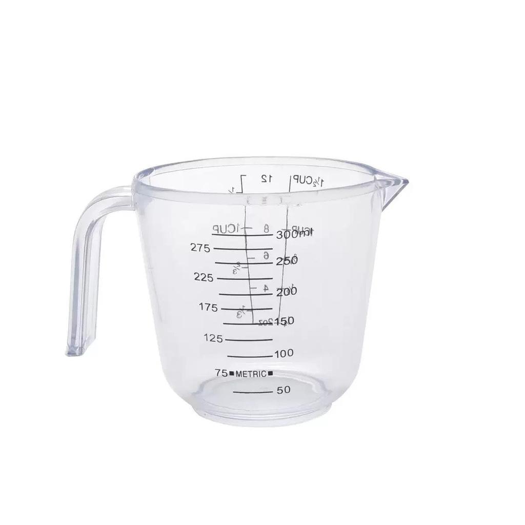 Available Double-Sided PS Transparent Measuring Cup (150/300/600/1000ML) with Scale - Ideal Baking Tool