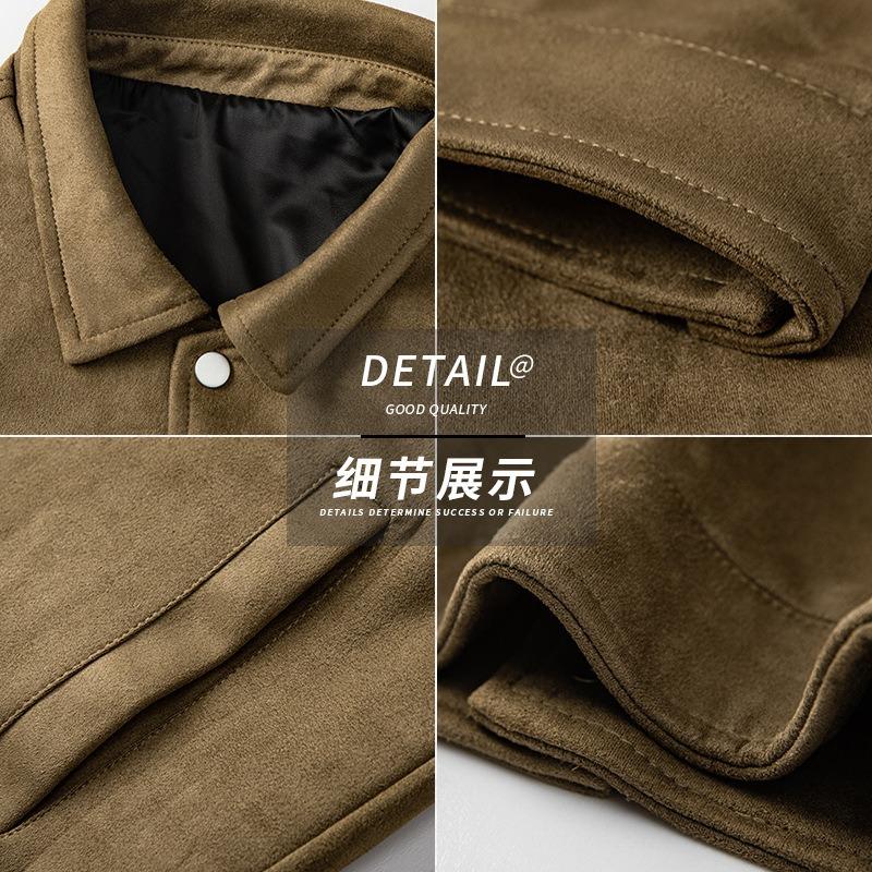 Autumn and winter new jacket men's business casual lapel versatile thin top trendy men's coat