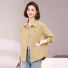 2025 Spring & Fall Women's Short Jacket: Stylish Petite Top for Middle-Aged & Elderly Moms