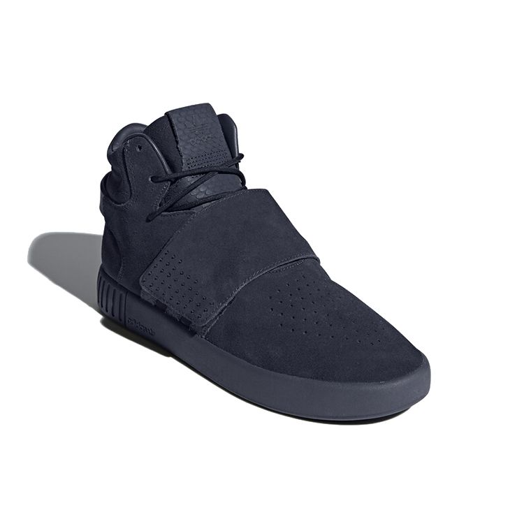 Adidas Originals Tubular Invader Strap Mid-Top Sneakers Men Sneakers Dark-Blue BY3631