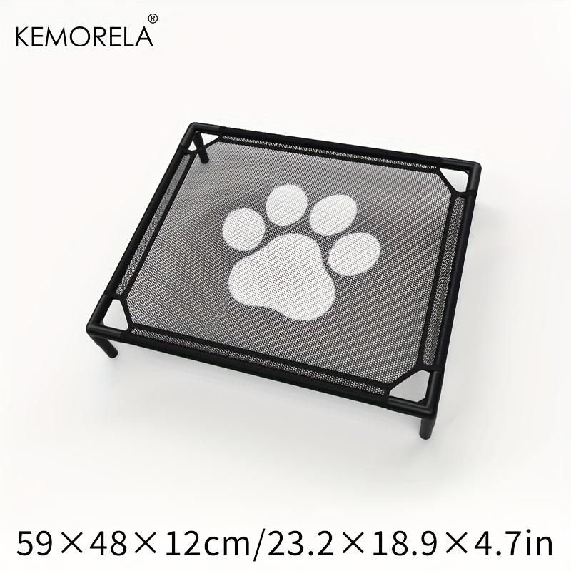 

KEMORELA Охлаждающая приподнятая лежанка для собак Уличная приподнятая лежанка для собак Среднего размера Устойчивая лежанка для животных с защитой от укусов Моющаяся Дышащая сетка