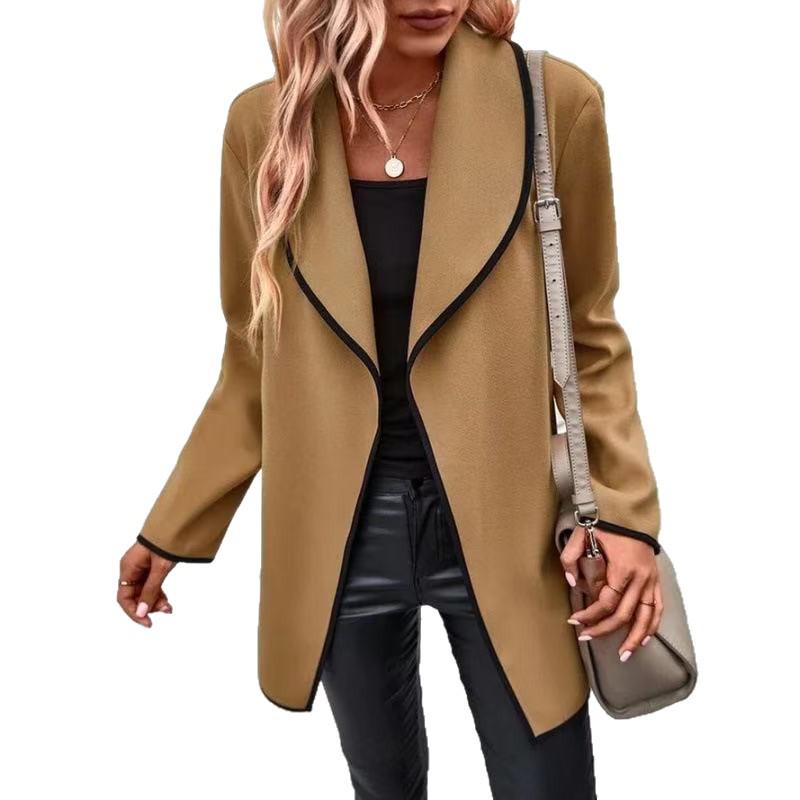 2025 Autumn/Winter Korean Style Women's Double-Sided Wool Coat - Mid-Length, Elegant, Versatile Outerwear