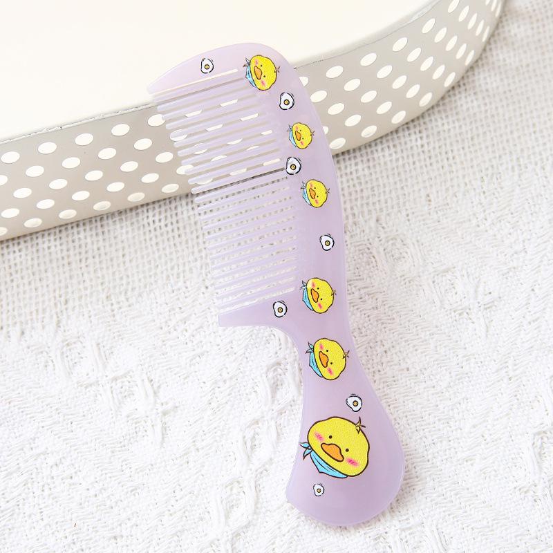 Tragbarer Cartoon-Kamm: Niedlicher, kleiner Kinderhaarkamm für Schüler & Zuhause, Perfekt für glattes Haar