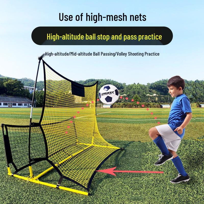 Portable Football Rebound Net with Adjustable High-Low Return for Shooting and Passing Practice