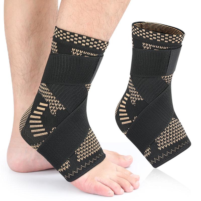 Copper Ankle Brace Copper Infused Ankle Support Compression Sleeve for Men & Women S (36-38)