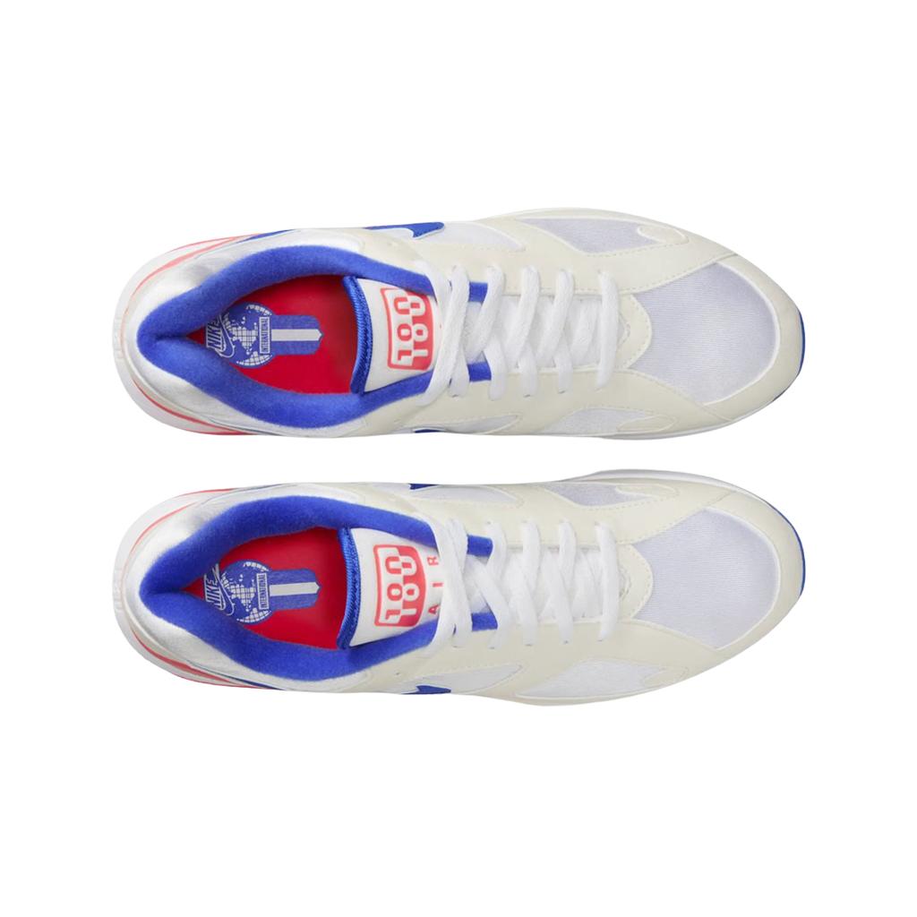 Nike Air Max 180 Ultramarine 2024 Unisex Sneakers White Solar-Red Black FJ9259-100
