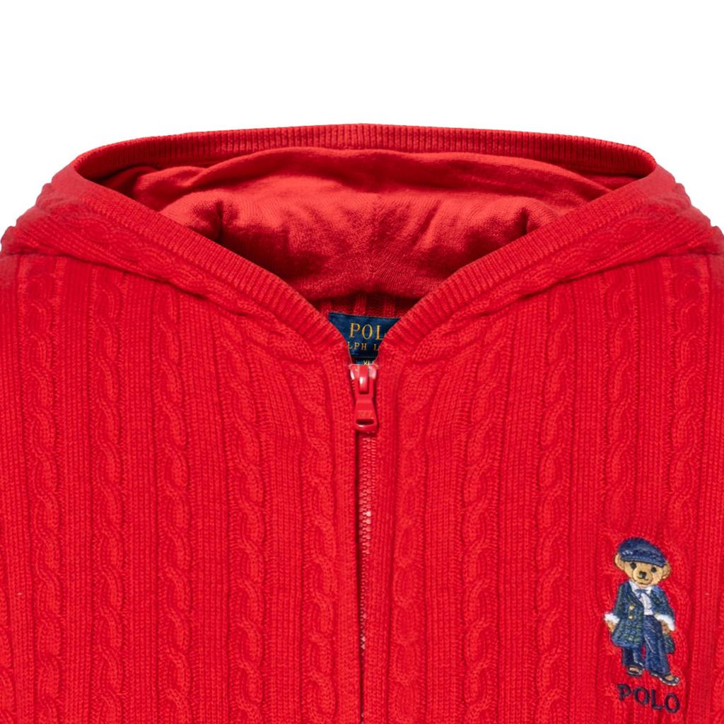 Polo Ralph Lauren Hoodie Embroidered Bear Cable Knit Sweater Kids Sweater 313951749-001