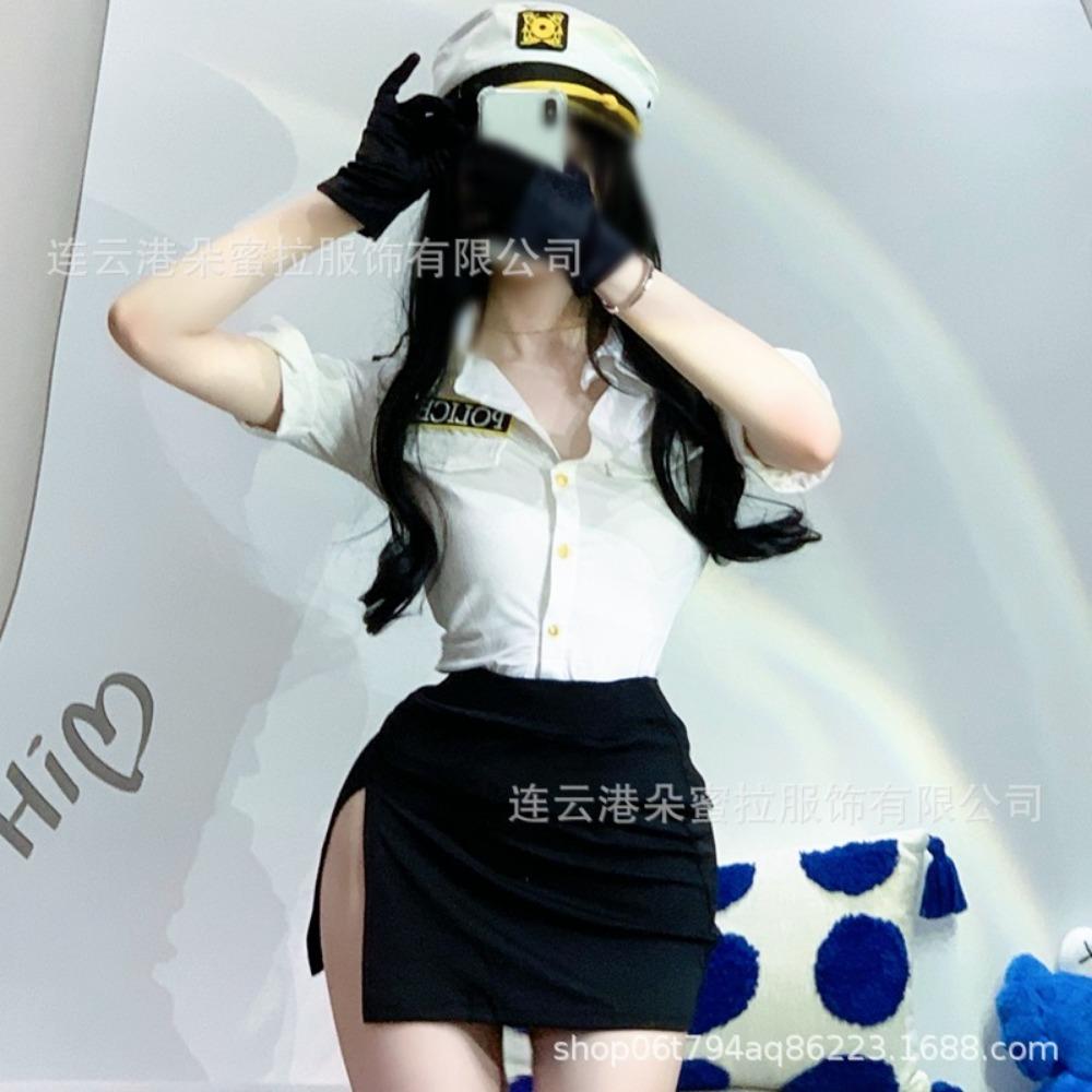Domila Erotic Underwear Wholesale Pajamas Female Passion Suit Female Police Uniform Temptation Clothes A Police Uniform