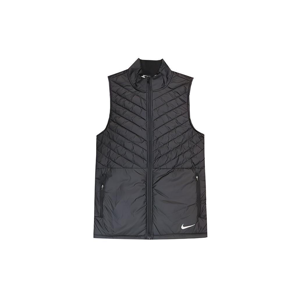 Nike Loose-Fit Stand Collar Woven Stripe Zip Vest Men Vest Black CJ5479-010