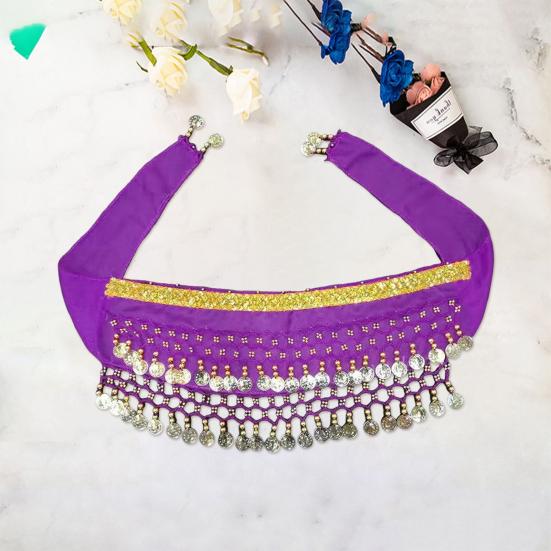 Dog Dance Costume Corgi Waist Chain Butt Curtain Clothes Pet Sequin Belly